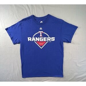 Majestic Texas Rangers T-shirt Men's Medium MLB Baseball